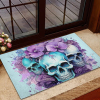 Flower Skull Angel Rubber Doormat The Good Girl In Me Got Tired Of The Bullshit - Wonder Print Shop