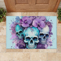 Flower Skull Angel Rubber Doormat The Good Girl In Me Got Tired Of The Bullshit - Wonder Print Shop