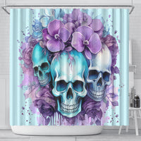 Flower Skull Angel Shower Curtain The Good Girl In Me Got Tired Of The Bullshit