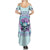 Flower Skull Angel Summer Maxi Dress The Good Girl In Me Got Tired Of The Bullshit - Wonder Print Shop