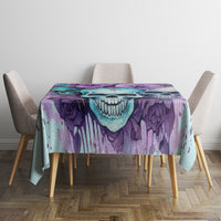 Flower Skull Angel Tablecloth The Good Girl In Me Got Tired Of The Bullshit - Wonder Print Shop