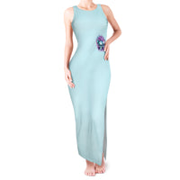 Flower Skull Angel Tank Maxi Dress The Good Girl In Me Got Tired Of The Bullshit - Wonder Print Shop