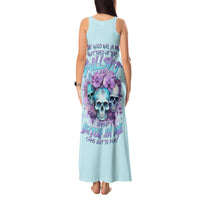 Flower Skull Angel Tank Maxi Dress The Good Girl In Me Got Tired Of The Bullshit - Wonder Print Shop