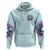 Flower Skull Angel Zip Hoodie The Good Girl In Me Got Tired Of The Bullshit - Wonder Print Shop