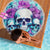 Flower Skull Angel Beach Blanket Stuck Between IDK IDC and IDGAF - Wonder Print Shop