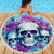 Flower Skull Angel Beach Blanket Stuck Between IDK IDC and IDGAF - Wonder Print Shop