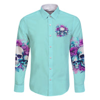 Flower Skull Angel Family Matching Puletasi and Hawaiian Shirt Stuck Between IDK IDC and IDGAF - Wonder Print Shop