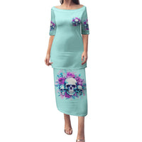 Flower Skull Angel Family Matching Puletasi and Hawaiian Shirt Stuck Between IDK IDC and IDGAF - Wonder Print Shop