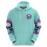 Flower Skull Angel Hoodie Stuck Between IDK IDC and IDGAF - Wonder Print Shop