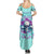 Flower Skull Angel Summer Maxi Dress Stuck Between IDK IDC and IDGAF - Wonder Print Shop