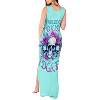 Flower Skull Angel Tank Maxi Dress Stuck Between IDK IDC and IDGAF - Wonder Print Shop