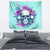 Flower Skull Angel Tapestry Stuck Between IDK IDC and IDGAF - Wonder Print Shop