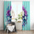 Flower Skull Angel Window Curtain Stuck Between IDK IDC and IDGAF - Wonder Print Shop