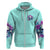 Flower Skull Angel Zip Hoodie Stuck Between IDK IDC and IDGAF - Wonder Print Shop