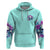 Flower Skull Angel Zip Hoodie Stuck Between IDK IDC and IDGAF - Wonder Print Shop