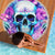 Flower Skull Angel Beach Blanket I'm A Bitch With A Flow Bullshit Tolerance - Wonder Print Shop