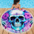Flower Skull Angel Beach Blanket I'm A Bitch With A Flow Bullshit Tolerance - Wonder Print Shop