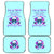 Flower Skull Angel Car Mats I'm A Bitch With A Flow Bullshit Tolerance - Wonder Print Shop