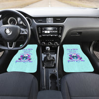Flower Skull Angel Car Mats I'm A Bitch With A Flow Bullshit Tolerance - Wonder Print Shop