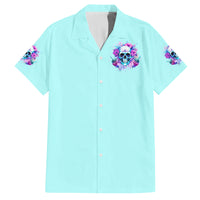 Flower Skull Angel Family Matching Off Shoulder Short Dress and Hawaiian Shirt I'm A Bitch With A Flow Bullshit Tolerance - Wonder Print Shop