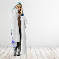 Flower Skull Angel Hooded Blanket I'm A Bitch With A Flow Bullshit Tolerance