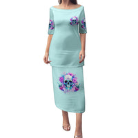 Flower Skull Angel Puletasi I'm A Bitch With A Flow Bullshit Tolerance - Wonder Print Shop