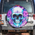 Flower Skull Angel Spare Tire Cover I'm A Bitch With A Flow Bullshit Tolerance - Wonder Print Shop