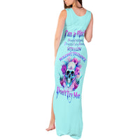 Flower Skull Angel Tank Maxi Dress I'm A Bitch With A Flow Bullshit Tolerance - Wonder Print Shop