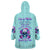 Flower Skull Angel Wearable Blanket Hoodie I'm A Bitch With A Flow Bullshit Tolerance - Wonder Print Shop