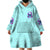 Flower Skull Angel Wearable Blanket Hoodie I'm A Bitch With A Flow Bullshit Tolerance - Wonder Print Shop