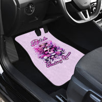 Rose Skull Car Mats Bitch I'm The Fucking Queen - Wonder Print Shop