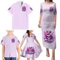 Rose Skull Family Matching Puletasi and Hawaiian Shirt Bitch I'm The Fucking Queen - Wonder Print Shop
