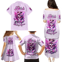Rose Skull Family Matching Puletasi and Hawaiian Shirt Bitch I'm The Fucking Queen - Wonder Print Shop