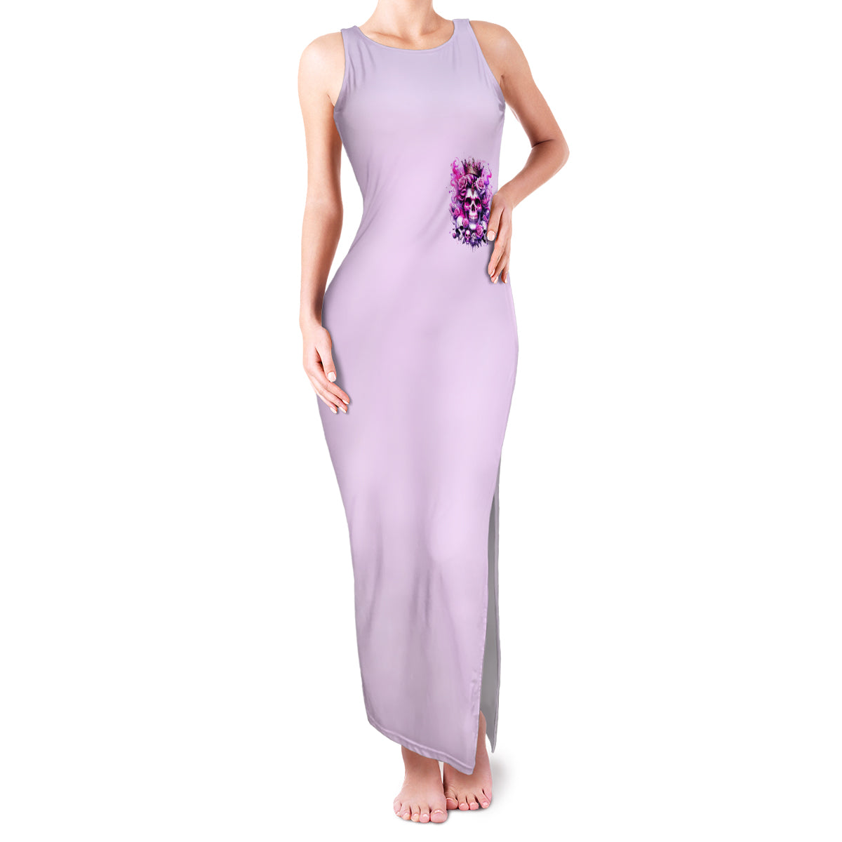 Rose Skull Family Matching Tank Maxi Dress and Hawaiian Shirt Bitch I'm The Fucking Queen - Wonder Print Shop