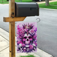 Rose Skull Garden Flag Bitch I'm The Fucking Queen - Wonder Print Shop