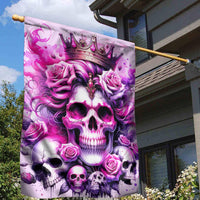 Rose Skull Garden Flag Bitch I'm The Fucking Queen - Wonder Print Shop