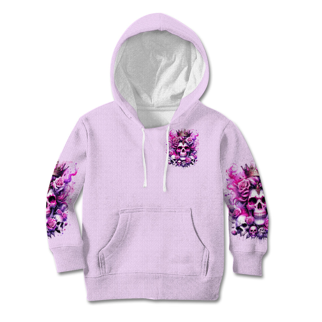 Rose Skull Kid Hoodie Bitch I'm The Fucking Queen - Wonder Print Shop