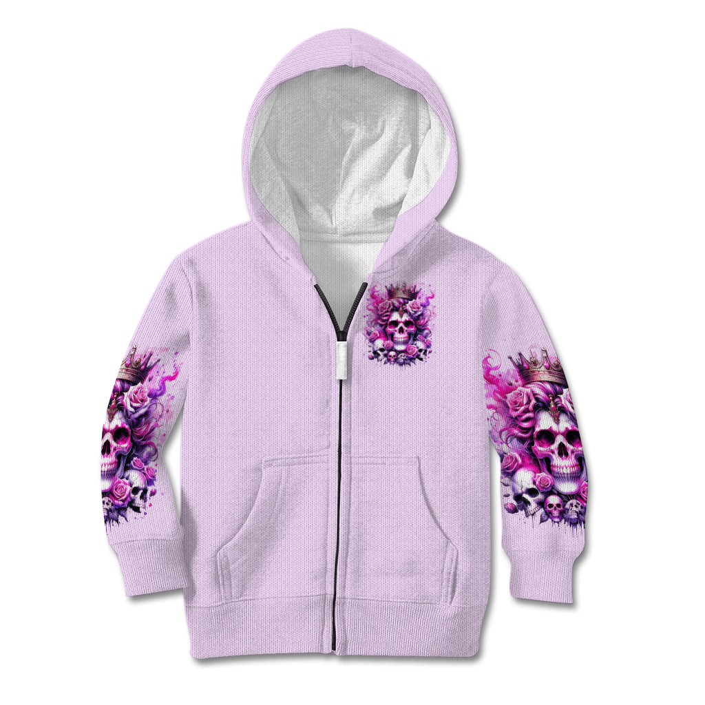 Rose Skull Kid Hoodie Bitch I'm The Fucking Queen - Wonder Print Shop