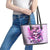 Rose Skull Leather Tote Bag Bitch I'm The Fucking Queen - Wonder Print Shop