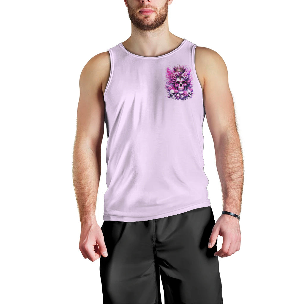 Rose Skull Men Tank Top Bitch I'm The Fucking Queen - Wonder Print Shop