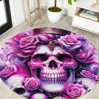 Rose Skull Round Carpet Bitch I'm The Fucking Queen