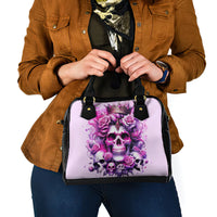 Rose Skull Shoulder Handbag Bitch I'm The Fucking Queen