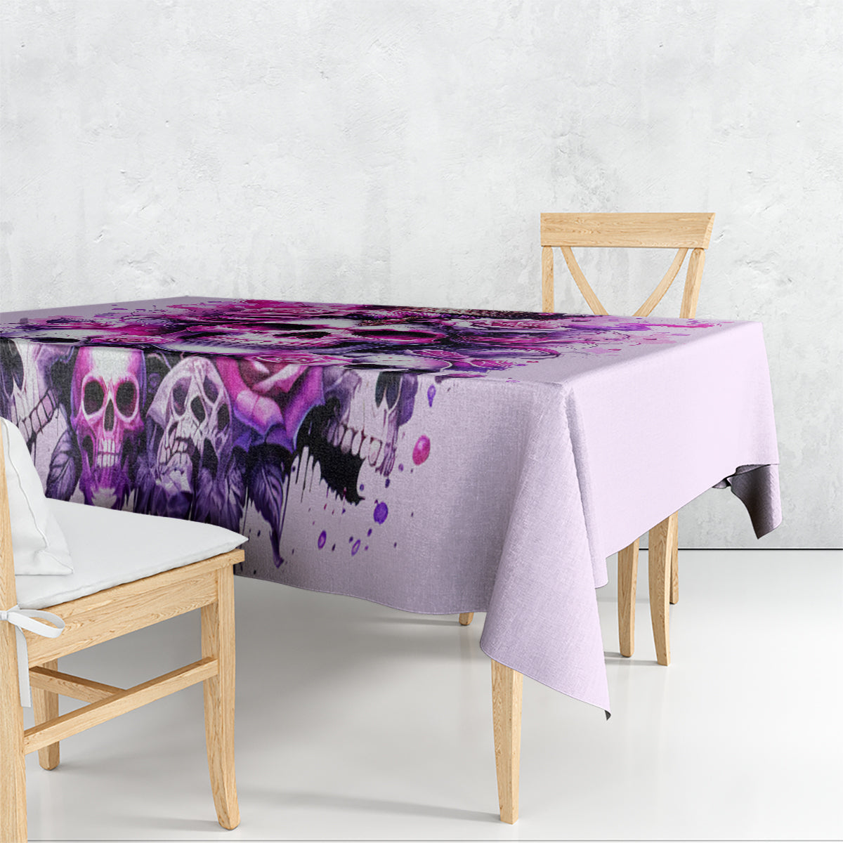 Rose Skull Tablecloth Bitch I'm The Fucking Queen - Wonder Print Shop