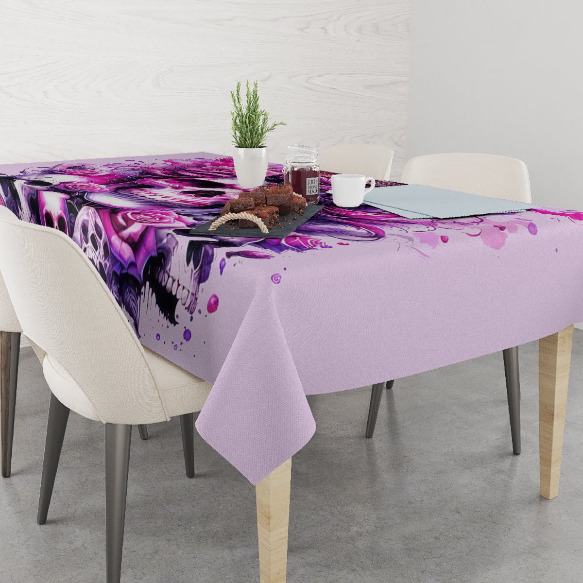 Rose Skull Tablecloth Bitch I'm The Fucking Queen - Wonder Print Shop