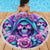 Flower Skull Angel Beach Blanket Stuck Between IDK IDC and IDGAF - Wonder Print Shop