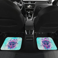 Flower Skull Angel Car Mats Stuck Between IDK IDC and IDGAF - Wonder Print Shop
