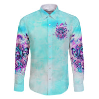 Flower Skull Angel Family Matching Tank Maxi Dress and Hawaiian Shirt Stuck Between IDK IDC and IDGAF - Wonder Print Shop