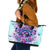 Flower Skull Angel Leather Tote Bag Stuck Between IDK IDC and IDGAF - Wonder Print Shop