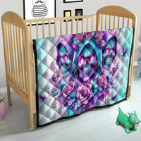 Flower Skull Angel Quilt Stuck Between IDK IDC and IDGAF - Wonder Print Shop