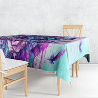 Flower Skull Angel Tablecloth Stuck Between IDK IDC and IDGAF - Wonder Print Shop